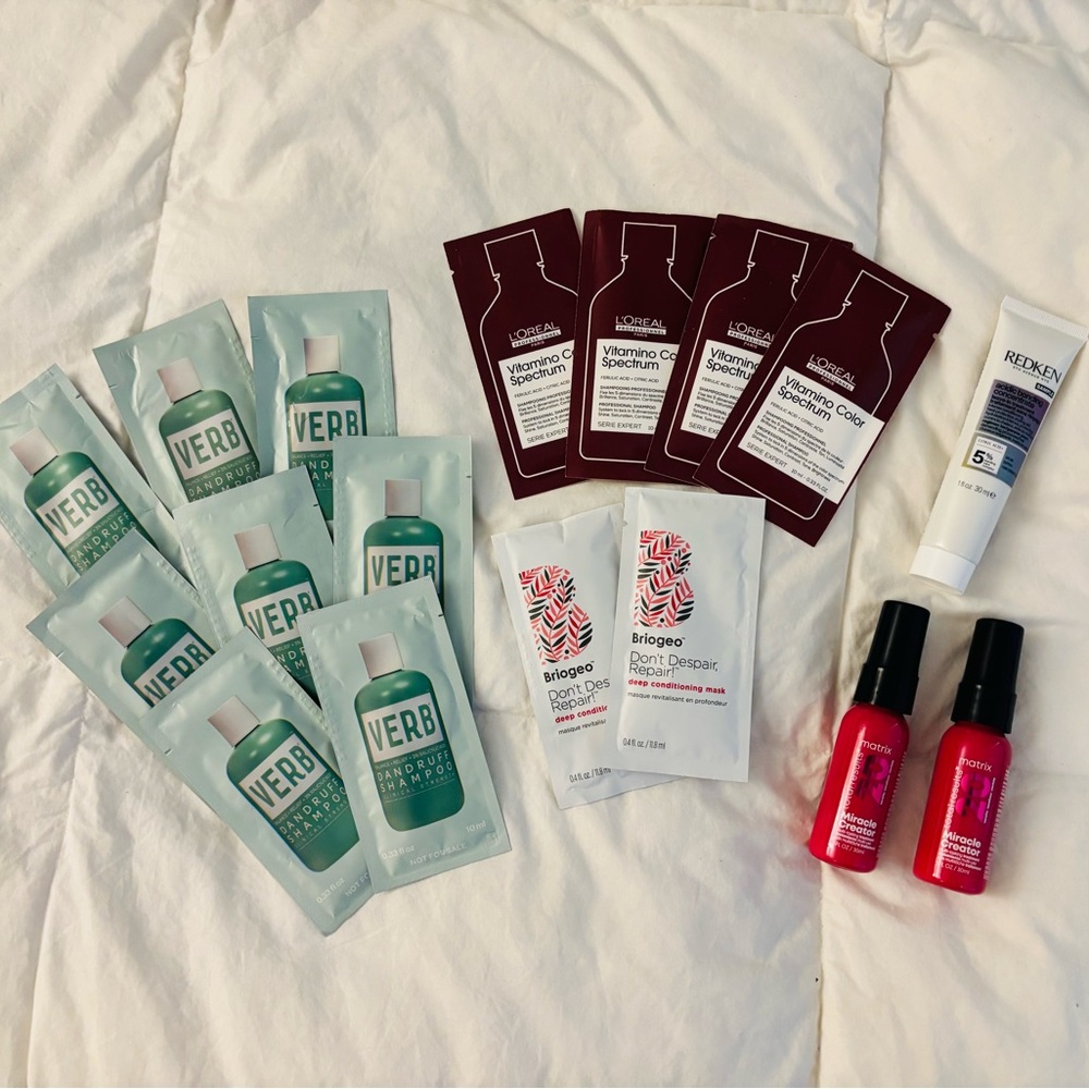17 Piece Haircare Sampler - Redken, Verb, Briogeo, Martix, L’Oréal Professional